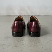 Men's Burgundy Plain-Toe Leather Oxfords — Cambray