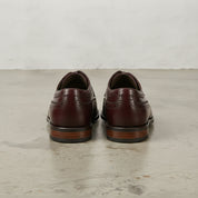 Men's Burgundy Wingtip Leather Brogue Derby — Bathwick