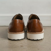 Men's Brown Wingtip Leather Derby Brogues — Bingham