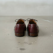 Men's Burgundy Cap-Toe Brogue Leather Oxfords — Earlham