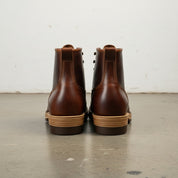 back-view - Men's Work Boots, Full-Grain Leather Ankle Boots, Durable Lace-Up Boots