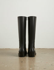 back-view - Women's Handmade Leather Riding Boots, Knee-High Boots, Full Grain Leather Boots