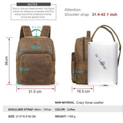 Men's Brown Leather Backpack — Gorham