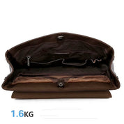 Handmade Full-Grain Leather Business Laptop Backpack for Men