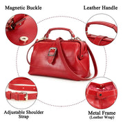 Vintage Leather Messenger Bag for Women, Premium Crossbody Handbag for Everyday Use