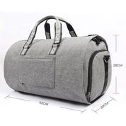 Men's Canvas Duffel Bag with Shoe Compartment