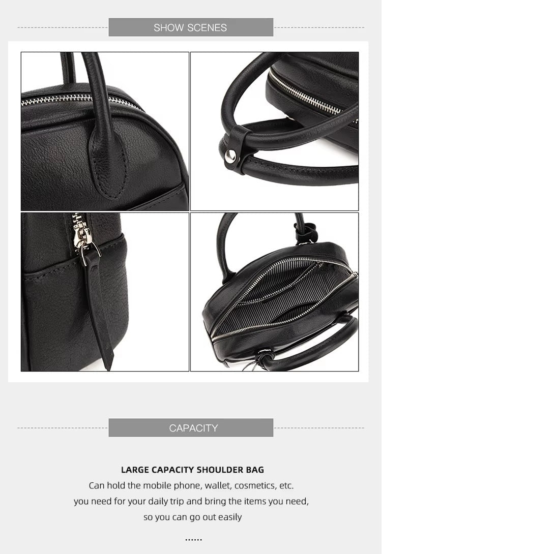 Women's Luxury Crossbody Bag - Premium Leather Shoulder Bag