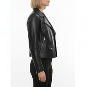 Women's Handmade Biker Leather Jacket