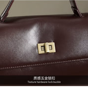 Women's Vintage Genuine Leather Crossbody Bag - Classic Messenger Handbag