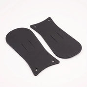 Black Pull-Up Leather Boot Kilties - False Tongues — Abbergate
