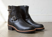 Biker boots for men, Handmade Mens black biker rider boot Motorcycle boot - 3-4-right-view