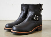 Biker boots for men, Handmade Mens black biker rider boot Motorcycle boot - angle-view-showing-depth
