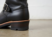 Biker boots for men, Handmade Mens black biker rider boot Motorcycle boot - detail-view-showing-texture