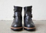 Biker boots for men, Handmade Mens black biker rider boot Motorcycle boot - front-view