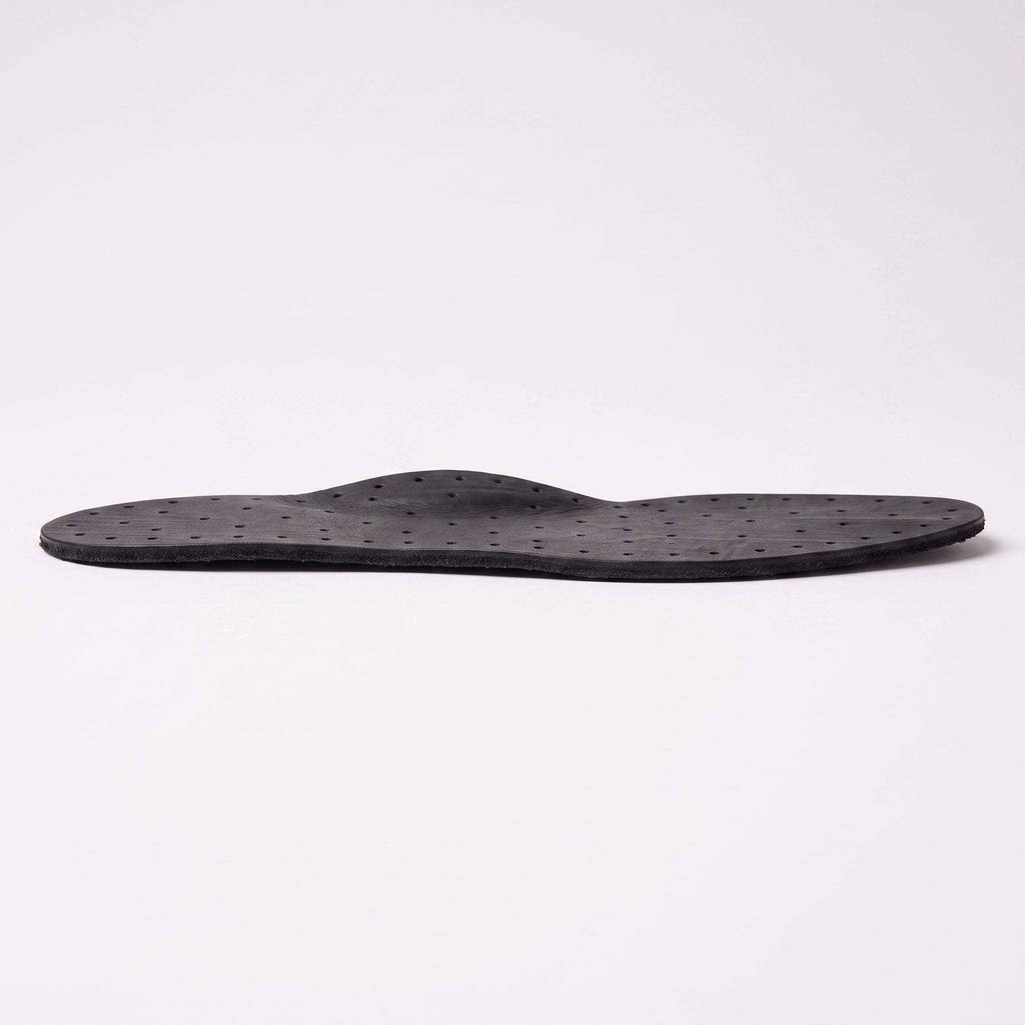 Black Diamond-Punched Full-Grain Leather Insoles — Finham