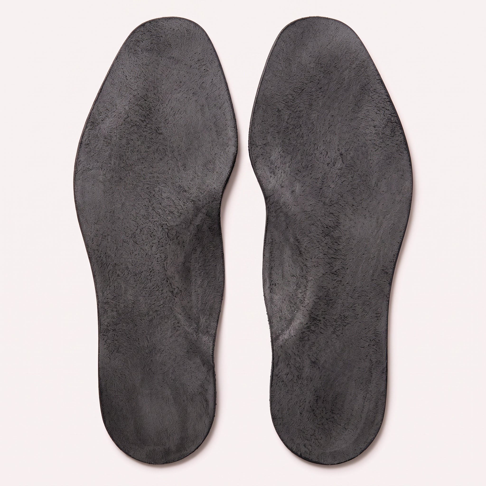 Black Diamond-Punched Full-Grain Leather Insoles — Finham