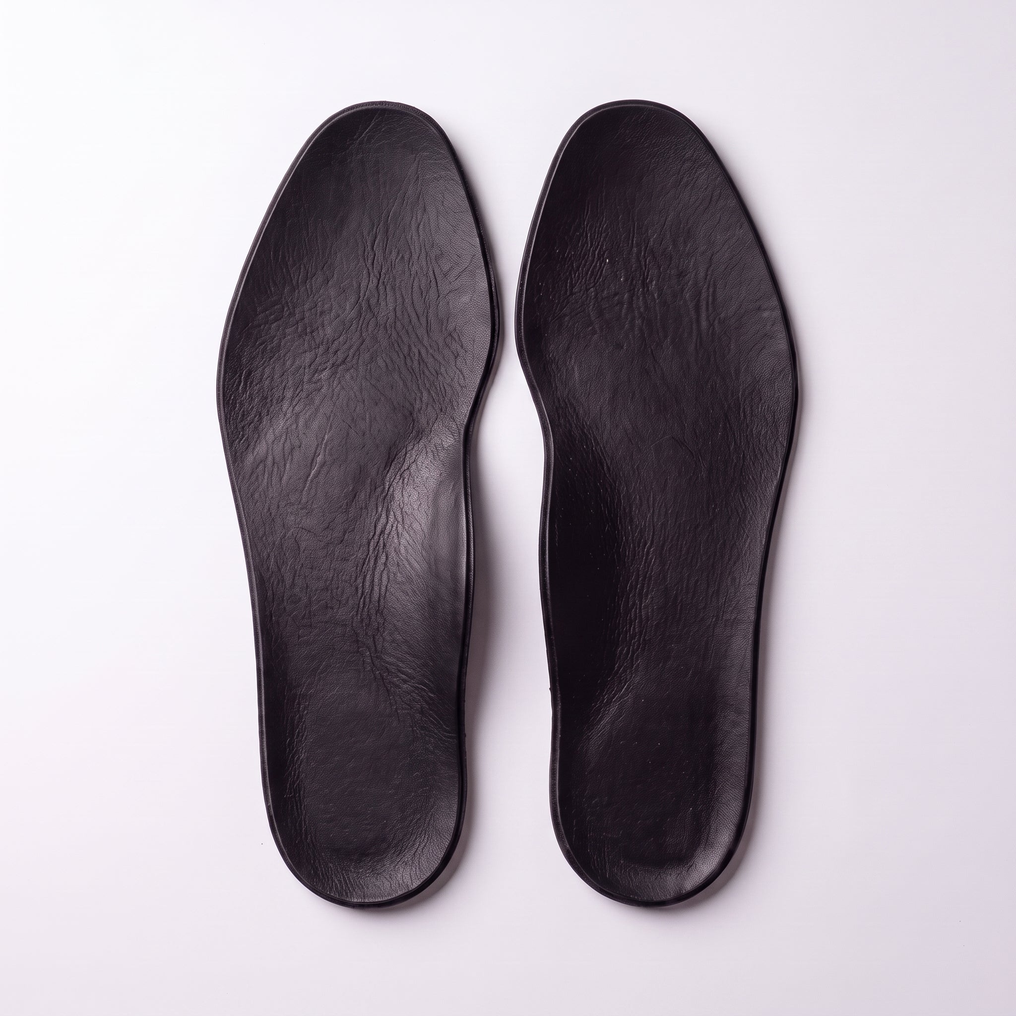 Black Full-Grain Leather Insoles — Acrest