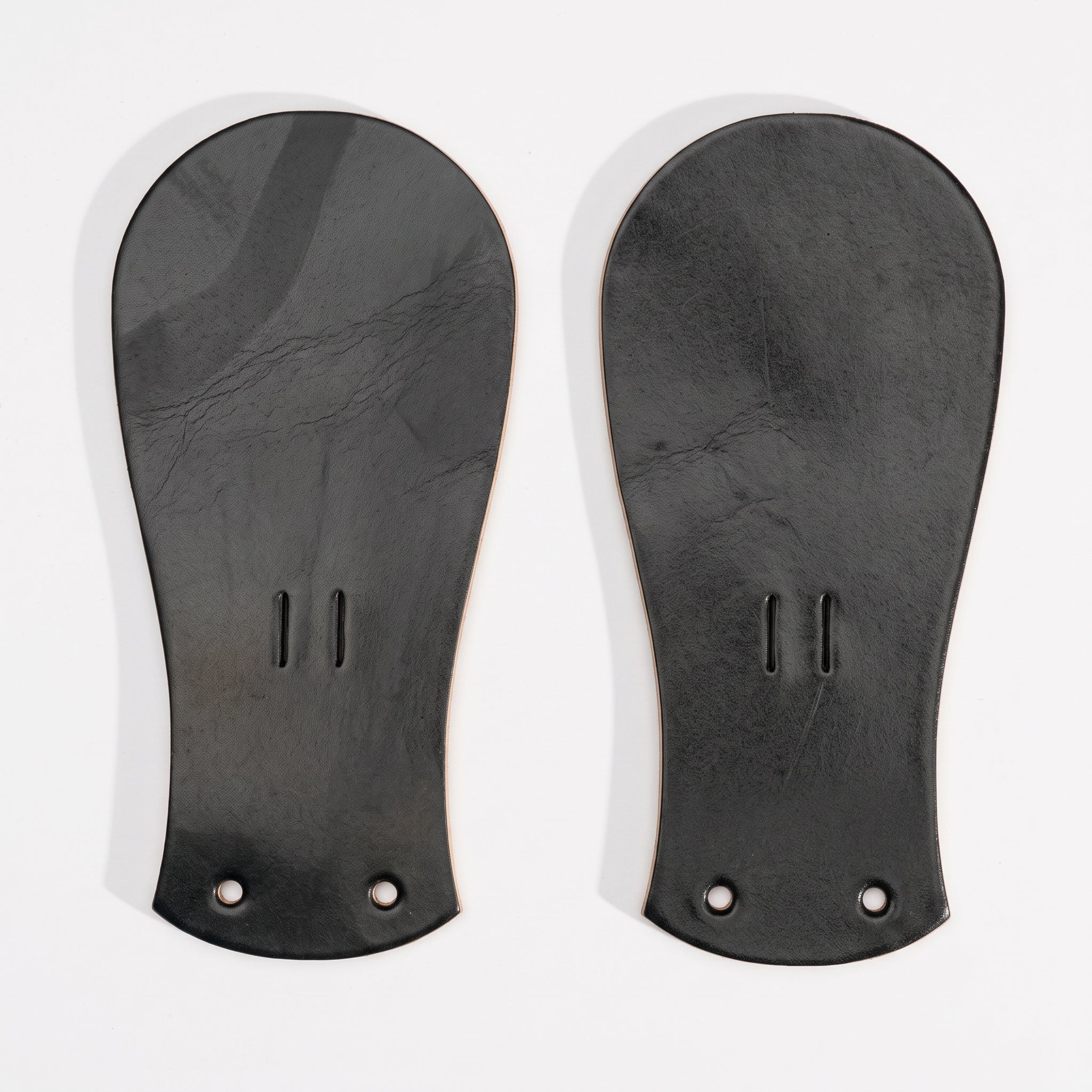 Black Leather Boot Kiltie Accessory - False Tongues — Abbotson
