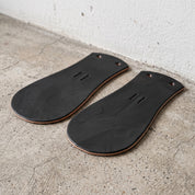 Black Leather Boot Kiltie Accessory - False Tongues — Abbotson