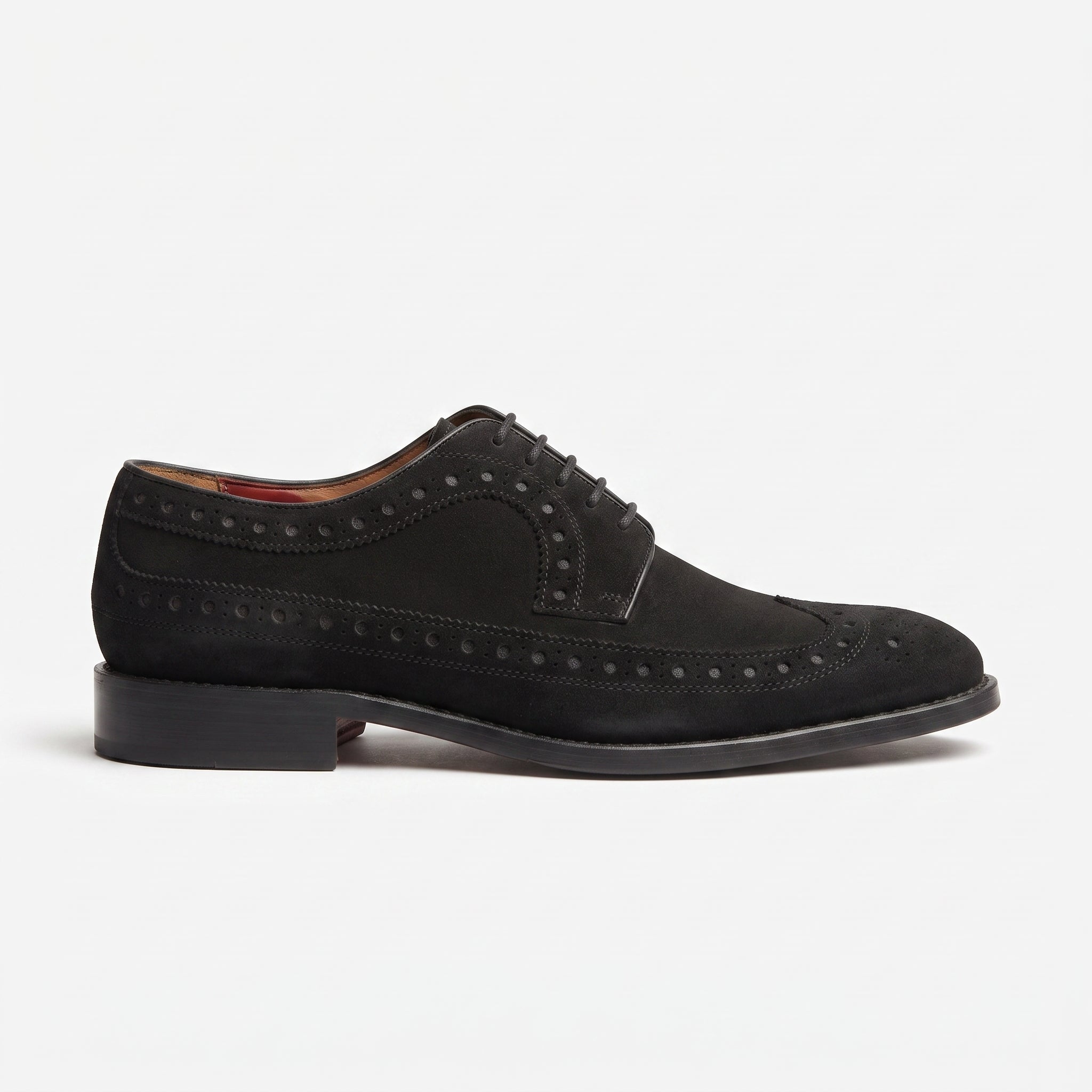 Black Wingtip Suede Derby — Hobart — Hobart