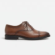 Brown Cap-Toe Leather Oxfords — Aspinall — Aspinall