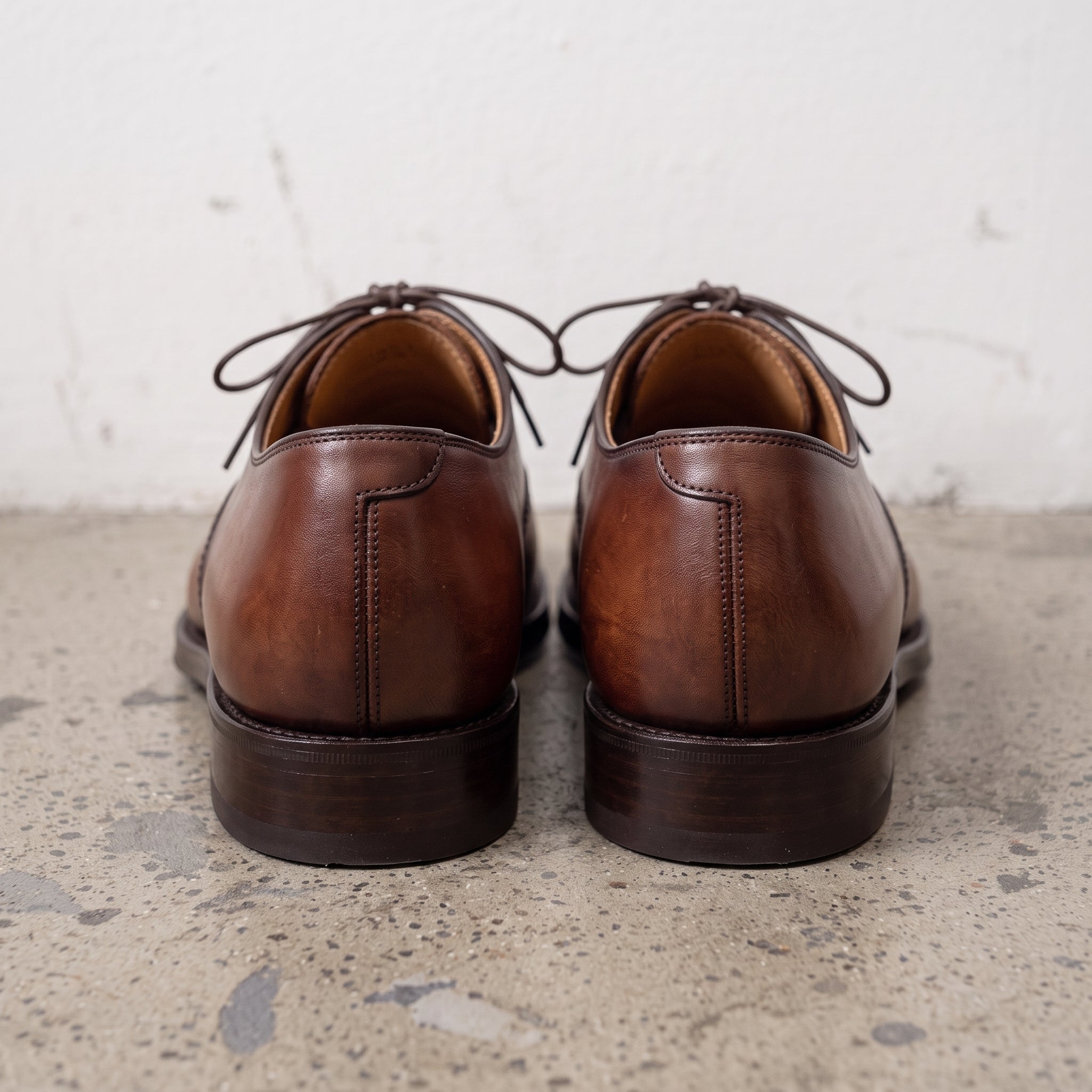 Brown Cap-Toe Leather Oxfords — Fisk