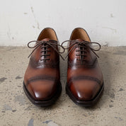 Brown Cap-Toe Leather Oxfords — Fisk