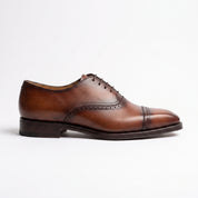 Brown Cap-Toe Leather Oxfords — Fisk