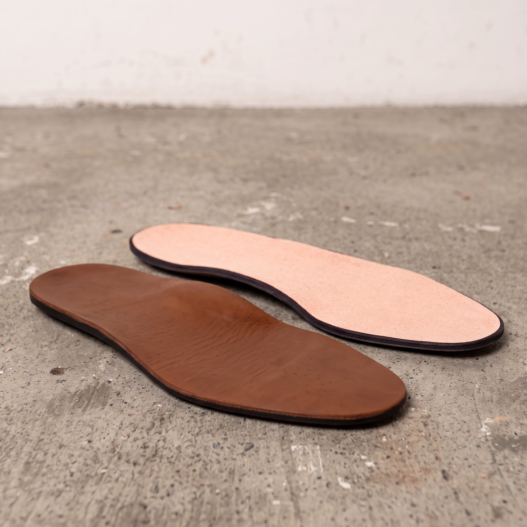 Brown Full-Grain Leather Insoles — Acrest