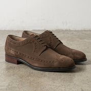 Brown Wingtip Suede Derby — Hobart