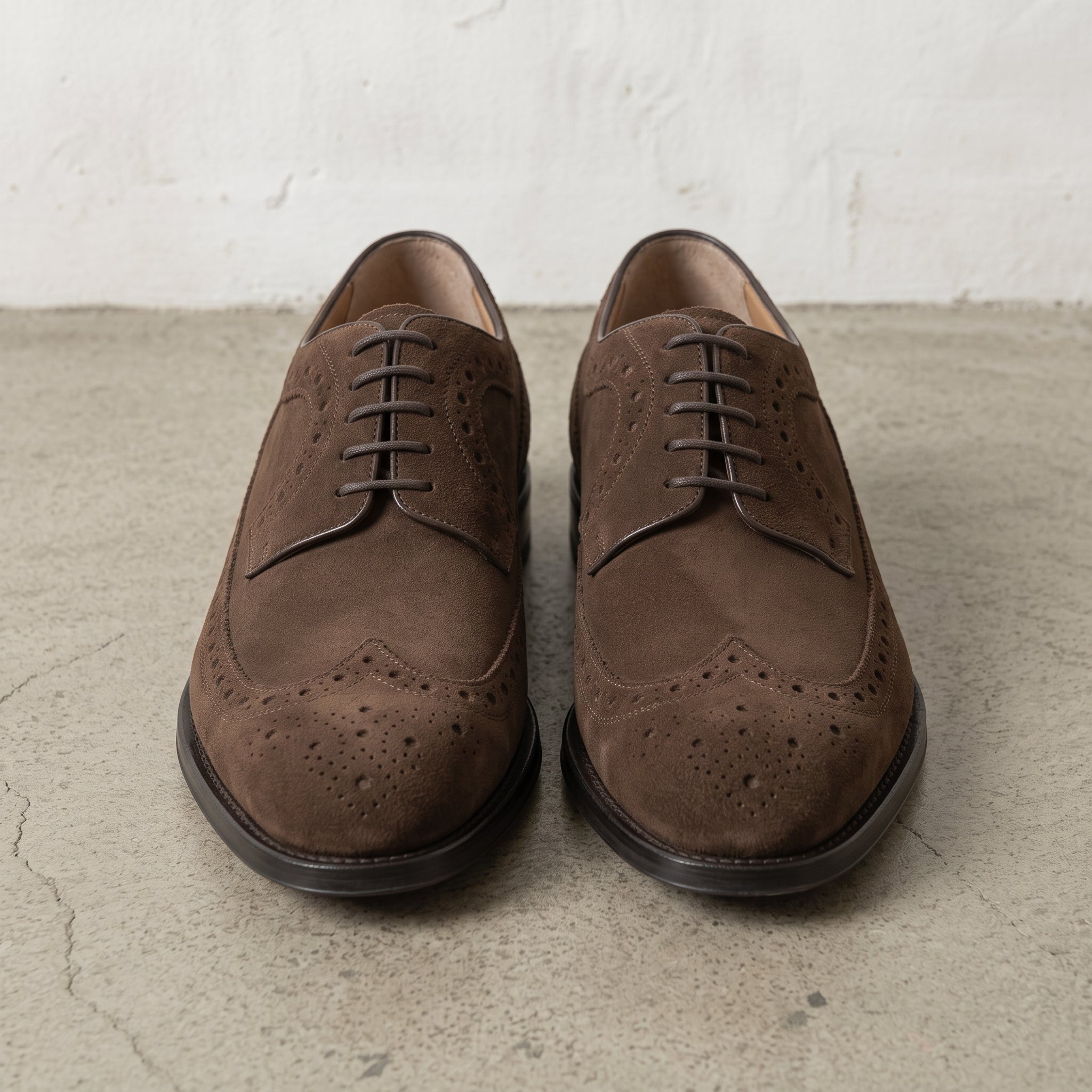 Brown Wingtip Suede Derby — Hobart