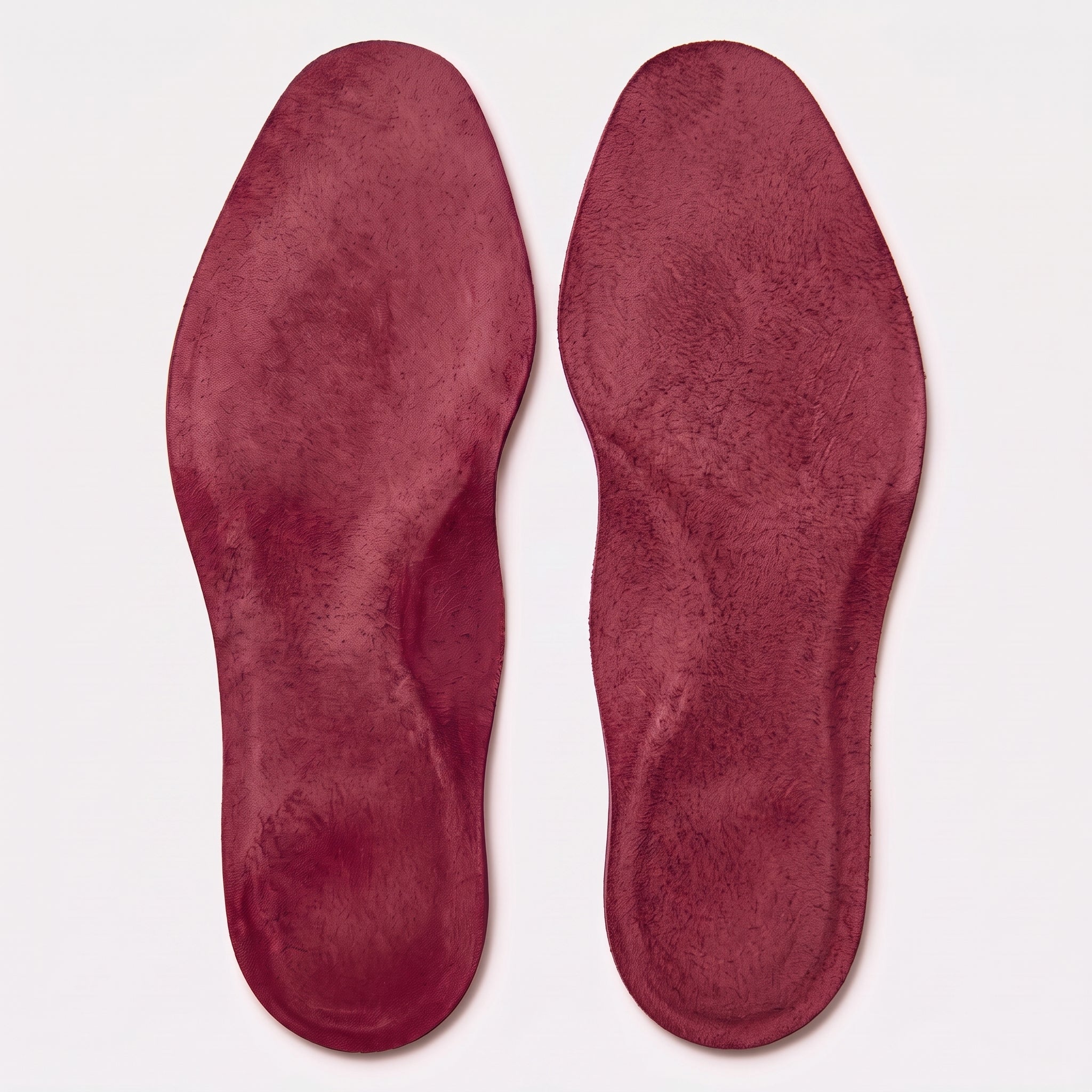Burgundy Wingtip Full-Grain Leather Insoles — Adridge
