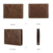 Men's Slim Leather Bifold Wallet with RFID Protection With Money Clip
