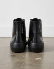 Calf Geniune Leather Men's Extra Protection Toe Biker Sneakers - back-view