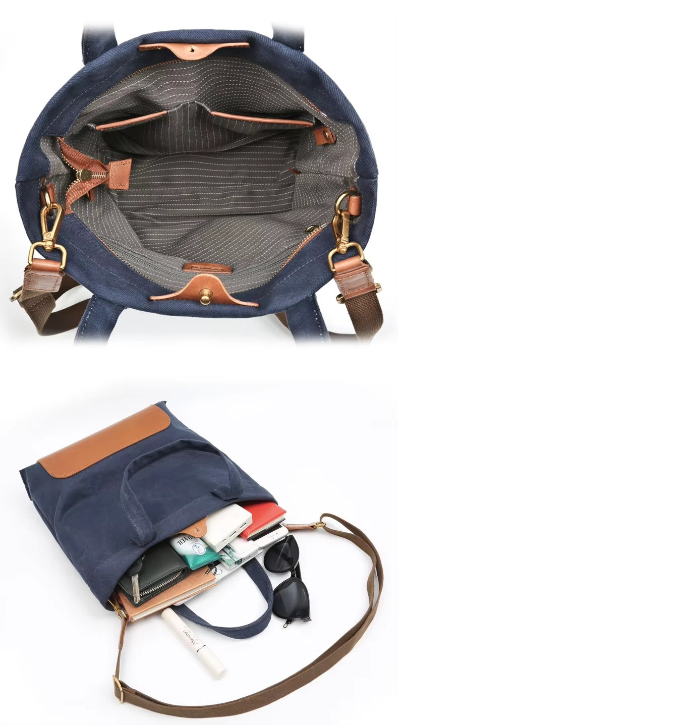 Stylish Women's Foldable Canvas Tote Bag