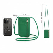Full-Grain Leather Crossbody Bag, Versatile Unisex Sling Purse