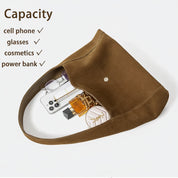 Women's Slouchy Suede Shoulder Bag - Underarm Leather Hobo Tote