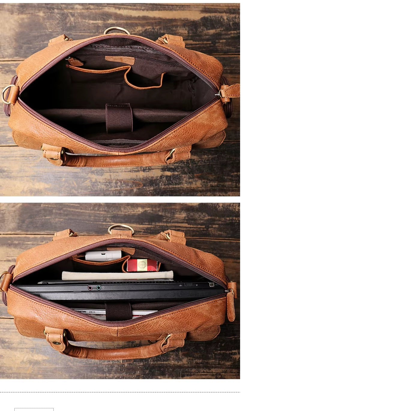 Women's Luxury Leather Laptop Bag, Elegant Business Handbag