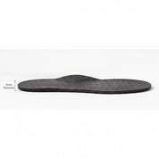 Black Leather Insoles,  Slim Shoe Inserts — Finham