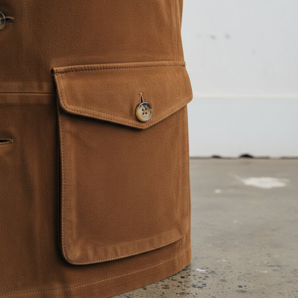 Men's Handmade Safari Suede Jacket