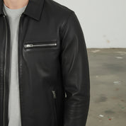 Men's Handmade Trucker Suede Leather Jacket