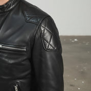 Handmade Men Black Leather Motorcycle, Winter Fashion Leather Jacket