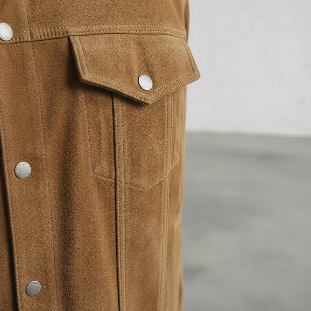 Men's Trucker Suede Jacket