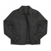 close-up-lay-flat - Men's Shirt Jacket, Men's Casual Jacket, Imitation Suede Jacket, Minimalist Jacket