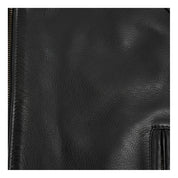 close-up-leather - Handmade Mens Two tone biker Jacket, Men black Brando motorcycle Jacket