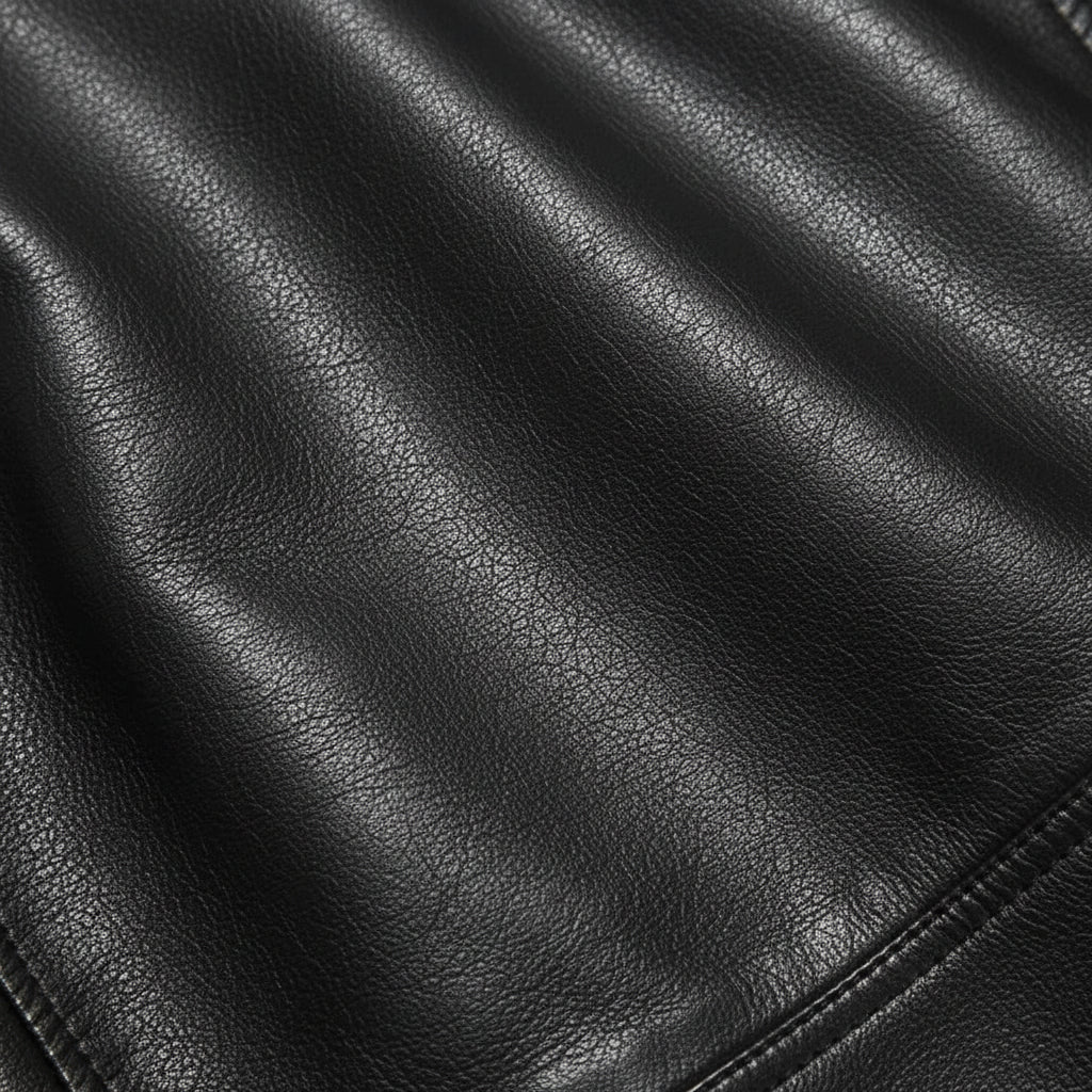 close-up-leather - Made to order Men black Slim fit leather jacket, black biker jacket for men