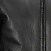 close-up-leather - Men Black biker leather jacket Men Black Slim fit motorcycle leather jacket