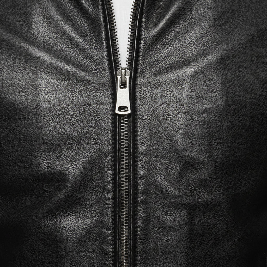 close-up-leather - Men Black leather slimfit jacket, Men biker jacket, leather jacket men