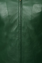 close-up-leather - Men Green leather slim fit jacket, Men biker jacket, Motorcycle jacket men