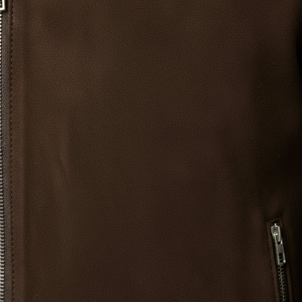 close-up-leather - Men's Cafe Racer Suede Jacket, Suede Biker Jacket, Suede Motorcycle Jacket, Men's Racer Style Jacket